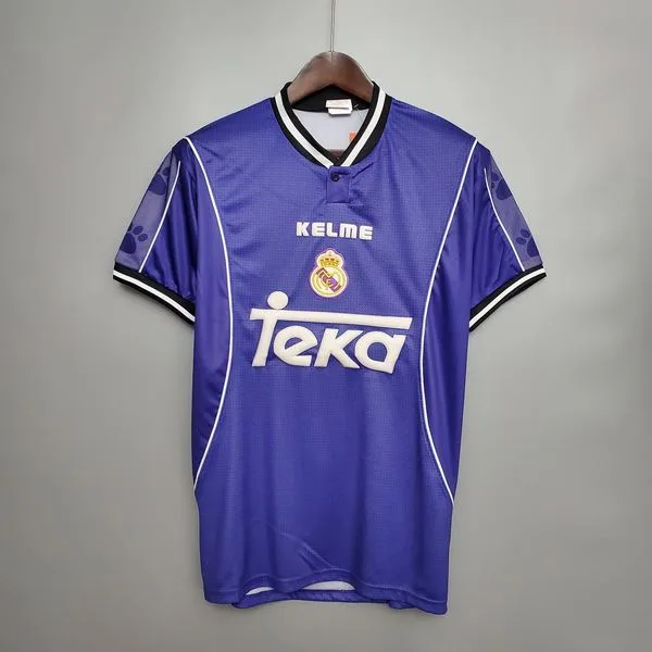Camiseta de fútbol Real Madrid 1997/98 VISITANTE MANGA CORTA VERSION FAN